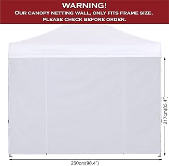 Amazon.com: COOSHADE Instant SunWall 8x8 SideWall for Pop up Amazon.com: COOSHADE Instant SunWall 8x8 SideWall for Pop up